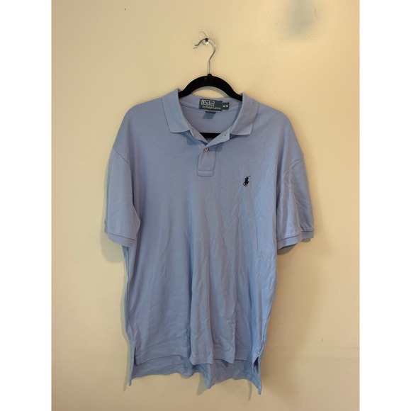 Polo Ralph Lauren Other - Polo Ralph Lauren Mens Medium Light Blue Short Sleeve Cotton Polo Shirt